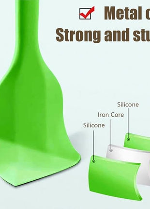 8 Pieces Silicone Spatulas,8.5 inch Non-stick with Stainless Steel Core,Heat Resistant-500℉, Food Grade Dishwasher Safe, for Mixing,Cooking,Baking (Mixed color)