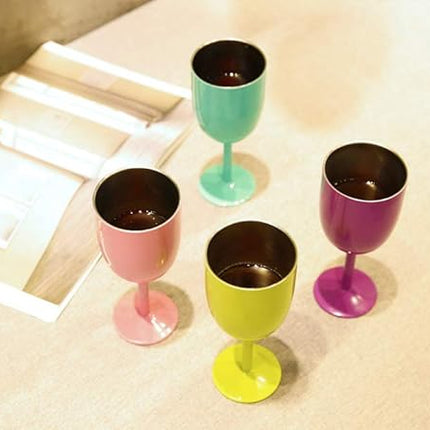 AMZUShome Stainless Steel Wine Glasses(2 Pack).Double Walled Vacuum Insulated Wine Tumbler Cups With Lid and Straw.Friendship,Christmas,Birthday Gifts for Women Men Friends Dad Mom(10oz Mint Green)