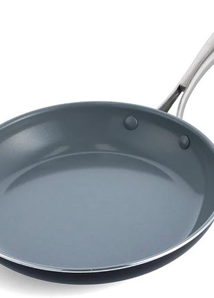 GreenPan Swift Healthy Ceramic Nonstick, 10" Frying Pan Skillet, Stainless Steel Handle, PFAS-Free, Dishwasher Safe, Oven Safe, Black