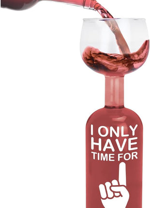 BigMouth Inc. Wine Bottle Glass Holds a Full Bottle Funny Novelty Gifts for Wine Lovers Giant Drinking Glass for Adults