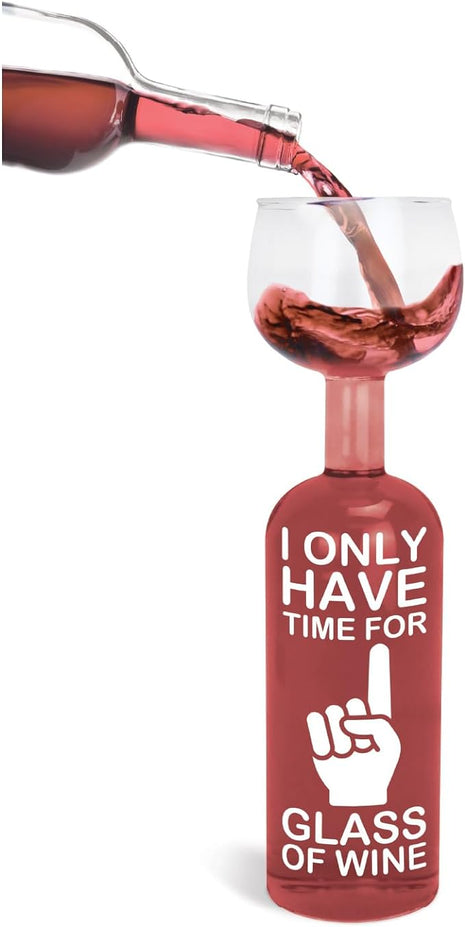 BigMouth Inc. Wine Bottle Glass Holds a Full Bottle Funny Novelty Gifts for Wine Lovers Giant Drinking Glass for Adults
