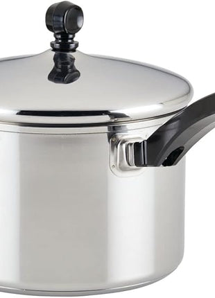 Farberware Classic Stainless Steel Cookware Pots and Pans Set, 15-Piece,50049,Silver