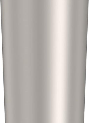 THERMOS ALTA SERIES Stainless Steel Tumbler 18 Ounce, Matte Steel/Espresso Black