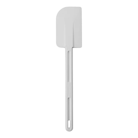 Rubbermaid Commercial Products Scraper Spatula/Food Scraper 13.5-Inch Dishwasher Safe White Heavy Duty Rubber Silicone Spatula for Resturant/Home Cooking/Baking