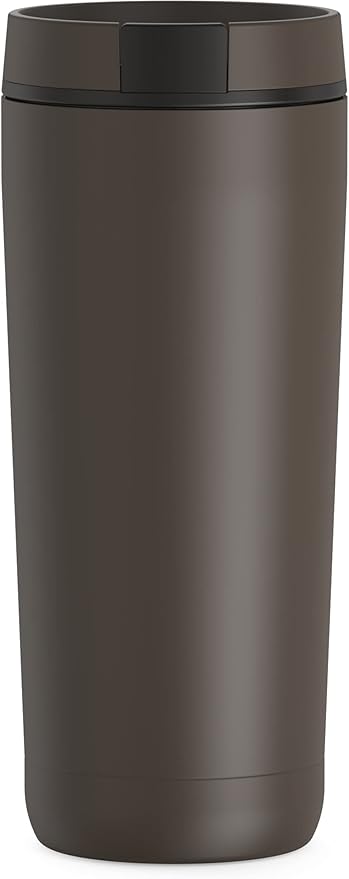 THERMOS ALTA SERIES Stainless Steel Tumbler 18 Ounce, Espresso Black
