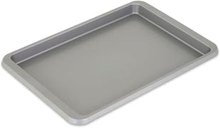 KitchenAid 9x13in Nonstick Aluminized Steel Baking Sheet, Contour Silver