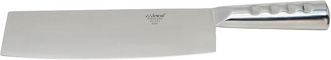 Winco KC-501 Chinese Cleaver with Steel Handle and 8-Inch by 2.25-Inch Blade