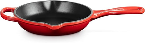 Le Creuset Enameled Cast Iron Signature Iron Handle Skillet, 6.33", Cerise