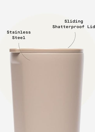 Corkcicle Classic Tumbler - Keeps Drinks Cold for 9 Hours & Hot for 3 - Triple-Insulated Stainless Steel - Holiday Tumbler Gift - 24 oz - Desert