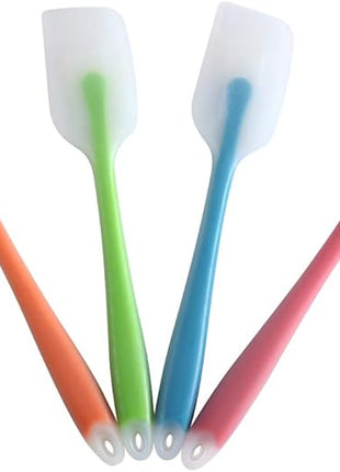 Silicone Spatula Set of 4 - Heat Resistant Flexible Spatula 450F with Stainless Steel Core - Food Grade Premium Good Grip Kitchen Utensils - Seamless, Heavy Duty, BPA Free, Dishwasher Safe