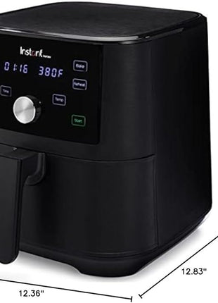 Instant Pot Vortex 6QT XL Air Fryer, 4-in-1 Functions that Crisps, Roasts, Reheats, Bakes for Quick Easy Meals, 100+ In-App Recipes, is Dishwasher-Safe, from the Makers of Instant Pot, Black