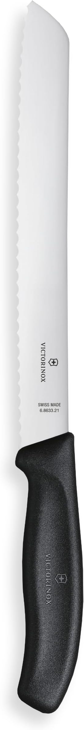 Victorinox Swiss Classic 8.25-Inch Bread Knife with Serrated Edge, Black