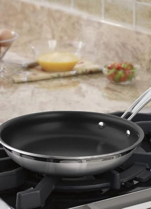 Cuisinart MultiClad Pro 8" Open Skillet, 8-Inch, Non Stick Stainless Steel