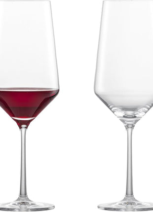 ZWIESEL GLAS Pure Bordeaux Red Wine Glass (Set of 2), Bordeaux Glasses for Red Wine, Dishwasher-Safe Tritan Crystal Glasses, Made in Germany (23 Ounce)