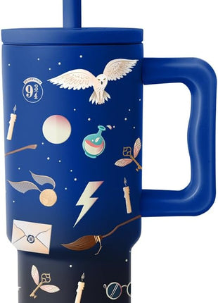 Simple Modern Harry Potter Kids 24 oz Tumbler with Handle and Silicone Straw Lid | Spill Proof and Leak Resistant | Reusable Stainless Steel Bottle | Gift Boys Girls | Trek Collection | Magical Mashup