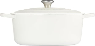 Le Creuset Enameled Cast Iron Signature Round Dutch Oven, 9 qt., White