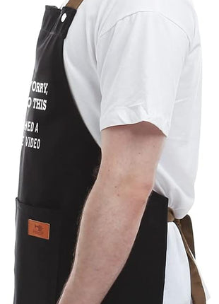 REHAVE Funny Gift for Men, Women, Dad, Anniversary, Christmas Gifts for Husband, Boyfriend, Brother, Uncle, Unique Birthday Grilling Gift, Father's Day Gifts from Daughter Son – BBQ Cooking Chef Apron