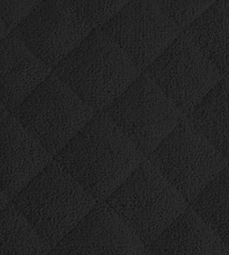 DII Basic Terry Collection 100% Cotton Quilted, Oven Mitt, Black, 2 Piece