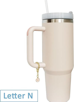 Letter Charm Accessories for Stanley Cup 2PCS Initial Name ID Personalized Handle Charm for Stanley Tumbler