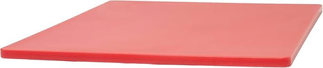 Winco Heavy-Duty Plastic Cutting Board, 15" x 20" x 1/2", Red Medium