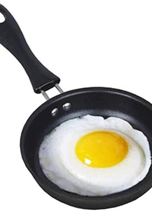 One Egg Frying Pan, Mini Induction Frying Eggs Pan, 4.7" Single Egg Durable Small Pan with Handle Heat Resistant Non Stick Pot, Portable Pan for Stove Gas Induction Hob