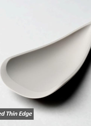 Silicone Spatula Spoon, Great for Both Cooking and Serving Durable BPA-Free Matte Black Silicone, Seamless Design, Safe for Nonstick Cooking Surfaces, 2-Pcs, Khaki