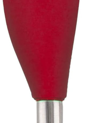 Tovolo Flex-Core Long-Handled Silicone Jar Scraper Spatula, Stainless Steel Handle, Heat-Resistant Silicone Head With Curved Front for Scooping & Scraping, Dishwasher-Safe & BPA-Free, Cayenne