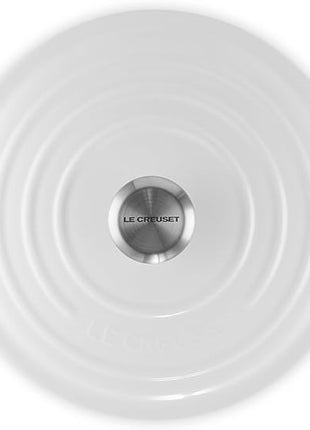 Le Creuset Enameled Cast Iron Signature Round Dutch Oven, 5.5 qt., White