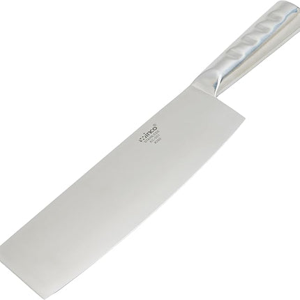 Winco KC-501 Chinese Cleaver with Steel Handle and 8-Inch by 2.25-Inch Blade
