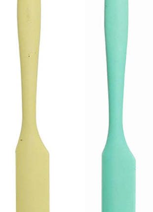 4 Pcs Silicone Jar Spatula Set - Long Handle Sourdough Scraper, Skinny Spatula for Jars, Bottles, and Containers, Non-Stick Heat Resistant Cake Cream Spatulas