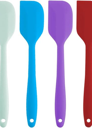 Silicone Spatula Set 6 Pack 8.5 inch Small Rubber Spatula Heat Resistant Mini Silicone Spatula Non-Stick Flexible for Baking Cooking Mixing and Kitchen Use