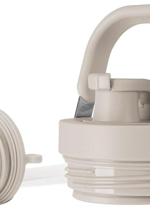 Simple Modern Tumbler Lid with Straw & Chug | Reusable Replacement ONLY Fits Simple Modern Stainless Steel Trek Pivot Water Bottle Jug | 30oz-128oz Compatible | Trek Pivot Collection | Almond Birch