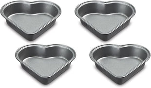 Cuisinart 4-Pc Mini Heart Pan Set, Small, Black