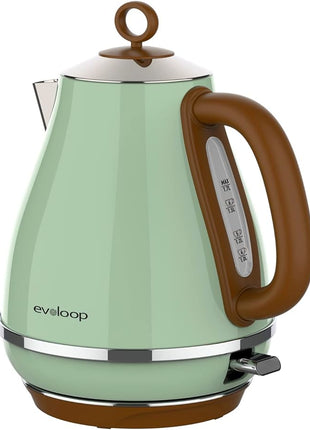 Evoloop 1.7L Electric Kettles, BPA Free Tea Kettle, Hot Water Boiler Heater, Stainless Steel Teapot, Auto Shut-Off & Boil-Dry Protection, 120V/1500W