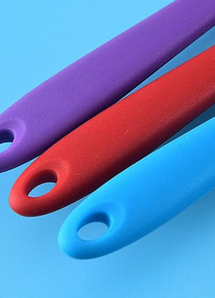 2Pack Small Silicone Turner High Heat Resistant Slotted Spatula for Fish, Eggs, Pancakes and More (8.2 IN, Light green)