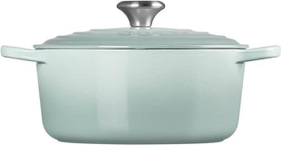 Le Creuset Enameled Cast Iron Signature Round Dutch Oven, 4.5 qt., Sea Salt