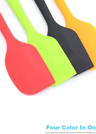 4-Piece Silicone Spatula, Heat-Resistant Non-stick Rubber Spatulas with Stainless Steel Core