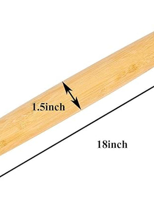Classic French Rolling Pins Bamboo Wooden Rolling Pin for Baking Pizza Dough Pie Cookie, 18-Inch