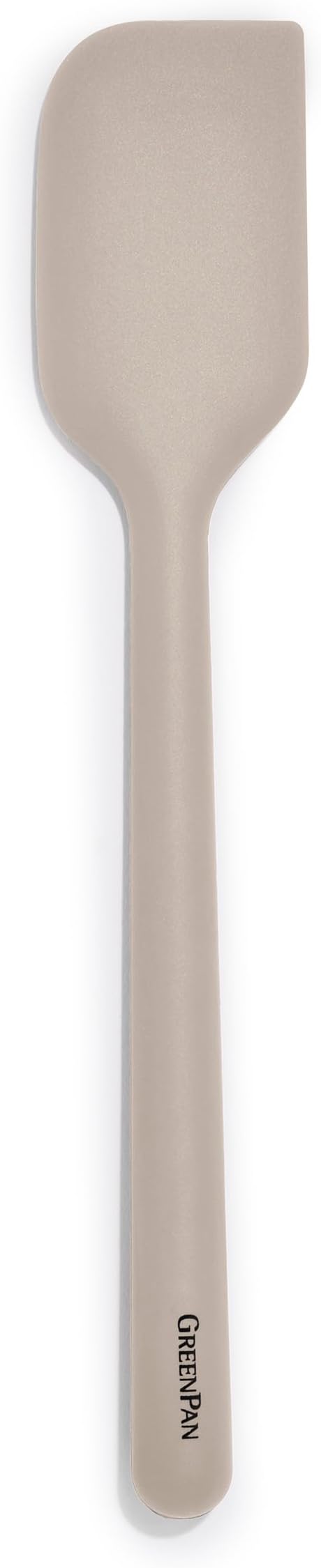 GreenPan Silicone Mixing Spatula, Scraping Baking Cooking Kitchen Utensil, Flexible Rubber Nonstick Cookware, Rigid Steel Core, Heat-Resistant, Anti-Slip Handle, BPA-Free, Dishwasher Safe, Taupe