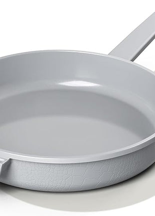COOKLOVER Nonstick Ceramic Fry Pan, Non-Toxic, PTFE&PFOA Free, Induction Compatible Egg Skillet Frying Pan with Heat Resistant Handle, 11 Inch – Gray
