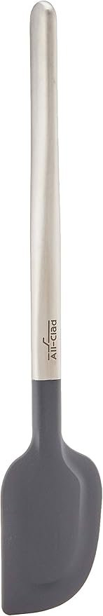 All-Clad Specialty Silicone Kitchen Gadgets Spatula Kitchen Tools, Kitchen Hacks Silver, Stainless Steel and Black