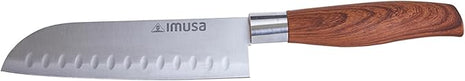 IMUSA 6in Chef WL Stainless Steel Santoku Knife with Wood Look Handle