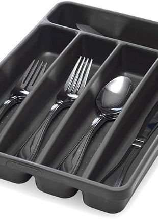 madesmart Value Mini Silverware Tray - Granite | VALUE COLLECTION | 5-Compartments | Kitchen Cutlery and Flatware Organizer |Easy to Clean | BPA-Free