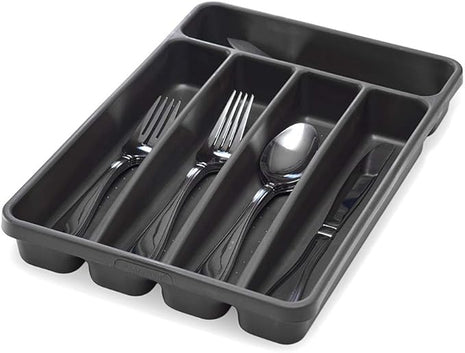 madesmart Value Mini Silverware Tray - Granite | VALUE COLLECTION | 5-Compartments | Kitchen Cutlery and Flatware Organizer |Easy to Clean | BPA-Free