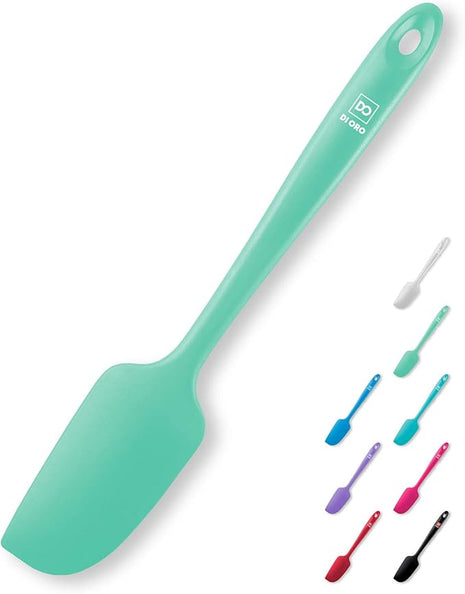 DI ORO Mini Spatula - Small Spatulas Silicone Heat-Resistant up to 600°F - Silicone Kitchen Scraper for Baking & Cooking BPA Free - Mixing Spatula Dishwasher Safe - Nonstick Cookware Safe (Mint)