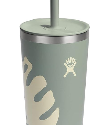Hydro Flask All Around Tumbler Straw Lid, Insulated Travel Mug, Stainless Steel Coffee Cup 20 Oz Botanical Bliss Agave