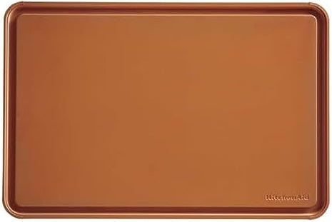 KitchenAid Classic Plastic Cutting Board with Perimeter Trench and Non Slip Edges, Dishwasher Safe, 12 x 18 inch, Scorched Orange