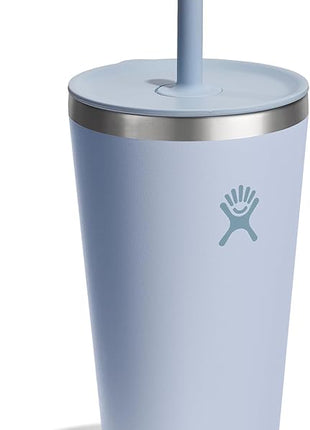 Hydro Flask All Around Tumbler Straw Lid, Insulated Travel Mug, Stainless Steel Coffee Cup 28 Oz Surf