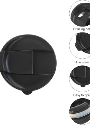 Topadorn Ceramic Travel Mug Coffee Cup 17 OZ., with Sealed Lid and Gift Box, Purple Starry Sky