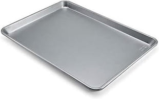 Chicago Metallic Commercial II Traditional Uncoated Large Jelly Roll Pan, perfect for jelly rolls, cookies, pastries, pizza, one-pan meals, roasted vegetables, and more, 16-3/4 by 12-Inch